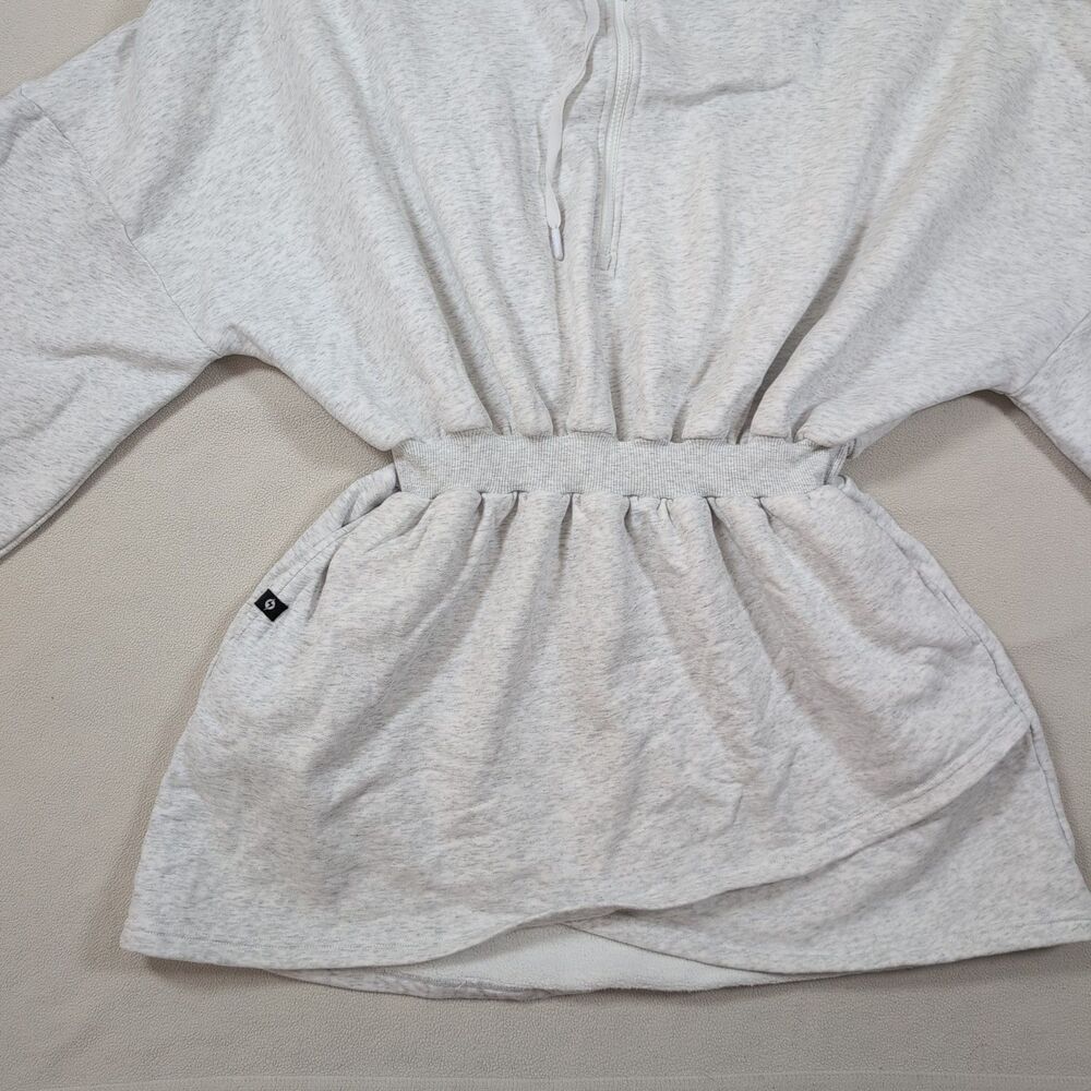 Popflex Game Day Sweatshirt Hoodie Dress Size L/XL Gray Hooded Lounge Oversized - Picture 6 of 10